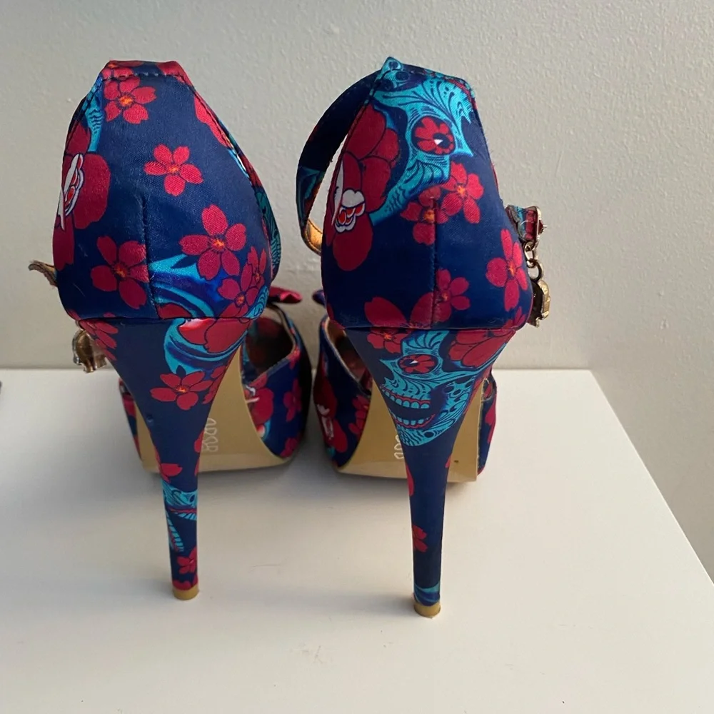 Iron Fist Skull & Flowers heels - Picture 4 of 16